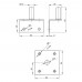 Механизм шарнир (перевертыш) мебельный ЦМФ Ф.121.03 (к-т) цинк (00190)