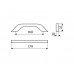 Ручка скоба Gamet UU17-0160-G0004 хром