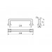 Ручка скоба Gamet UR47-0320-LPM30 черный