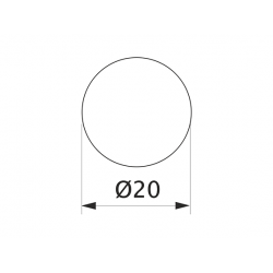 Заглушка минификса самоклеющаяся Weiss d=20 бук шоколадный (24 шт) (7104)