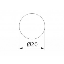 Заглушка минификса самоклеющаяся Weiss d=20 дуб коричневый (24 шт) (282)