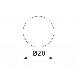 Заглушка минификса самоклеющаяся Weiss d=20 вудлайн крем (24 шт) (1424)