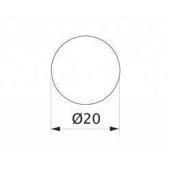 Заглушка минификса самоклеющаяся Weiss d=20 вудлайн крем (24 шт) (1424)