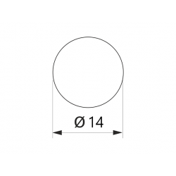 Заглушка конфирмата самоклеющаяся Weiss d=14 бук (50 шт) (7011)