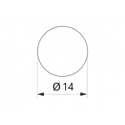 Заглушка конфирмата самоклеющаяся Weiss d=14 орех темный (50 шт) (7455)