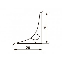 Плинтус кухонный Крошка бежевая (38) L=3000