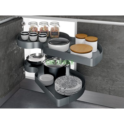 Механизм Combi`S в угловой модуль 850 Inoxa Ikona/Helios 846BH/DX правый ардезия (2 полки)