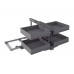 Механизм Compact 2 в угловой модуль 900 Inoxa Ikona/Helios 839BK/45AR универсальный ардезия (4 полки)