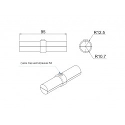 R-10А Удлинитель для труб с кольцом GIFF хром