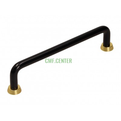 Ручка скоба Gamet US18-128-L31-G33 черный/матовое золото