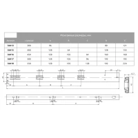 Направляющая телескопическая полного выдвижения One Touch GIFF L=550 H=45 (56418)