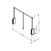 Лифт-пантограф Soft stop GIFF 830-1150 хром/черный (68109)