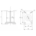 Опора мебельная SIGMA T-140 (MZ 1414) D=50 H=140 хром (00251)
