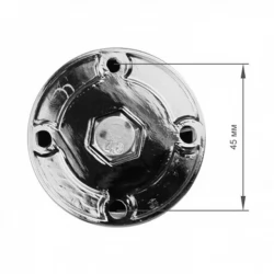 Опора мебельная SIGMA D=50 H=100 алюміній (00269)
