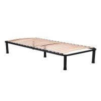 Каркас для кровати DIART ЛОЗА 900x2000 (без ножек, 4,0 см между ламелями) черный (00590)
