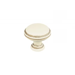 Ручка кнопка Gamet GR49-L45 кремовый матовый с золотой патиной