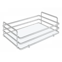 Корзина для выдвижной колонны 858A/50 в модуль 450 Inoxa Ellite 1204E хром/белый