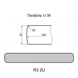 Столешница Kronospan K217 GG Андромеда Белая 4100х1200х38 мм м.п.
